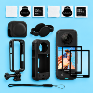 Arcnet Camera Protective Accessories Kit for Insta 360 X3 (Pack of 4)